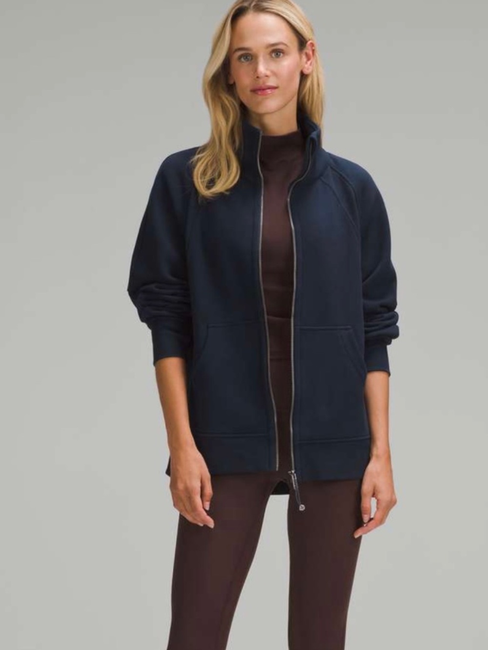 Lululemon Oversized Funnel Neck Full Zip Scuba (M/L)